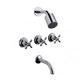 Combo De Griferías Para Baño Fv Newport Plus 0900.03/b2p