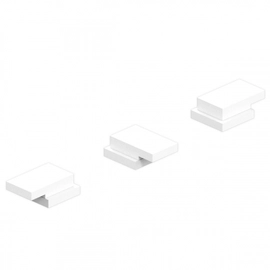 Griferia de bidet Hidromet Block Plane white 34007BL