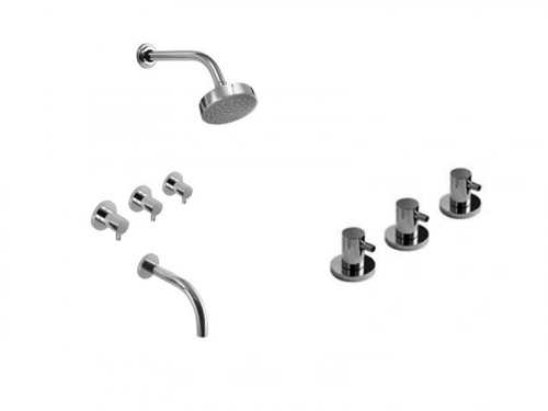 Griferia baño completa Hidromet Mini Lever Bidet Ducha C/Tra
