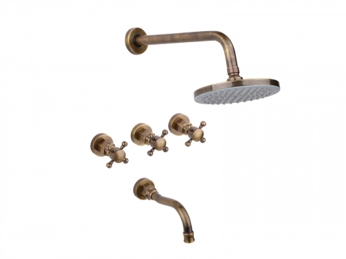 Griferia Ducha con Transferencia Häaz Vintage Bronce Viejo Estalgrif 352/030-16