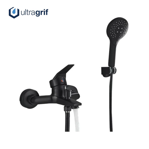 Griferia de ducha Ultragrif Logan exterior c/transf black UGB1022B01