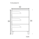 Mueble Schneider Rivo 60cm PVC bco V60RB sin mesada