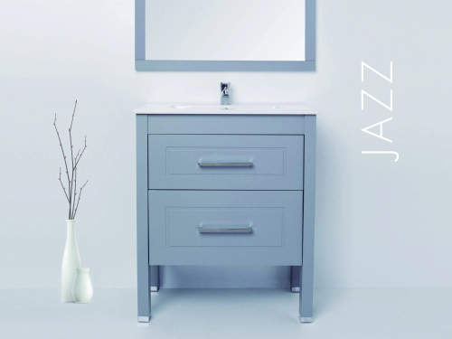 Mueble Campi Jazz 90 gris c/mes de loza 3ag