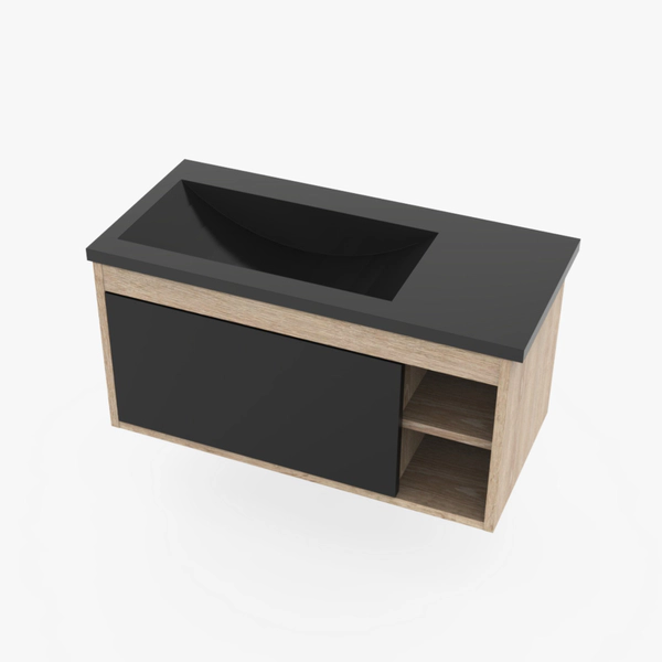 Vanitory Solaris Mars Negro/roble VMARS-NG/SP