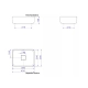 Bacha Apoyo Deca Slim rectangular bca L.13040.17
