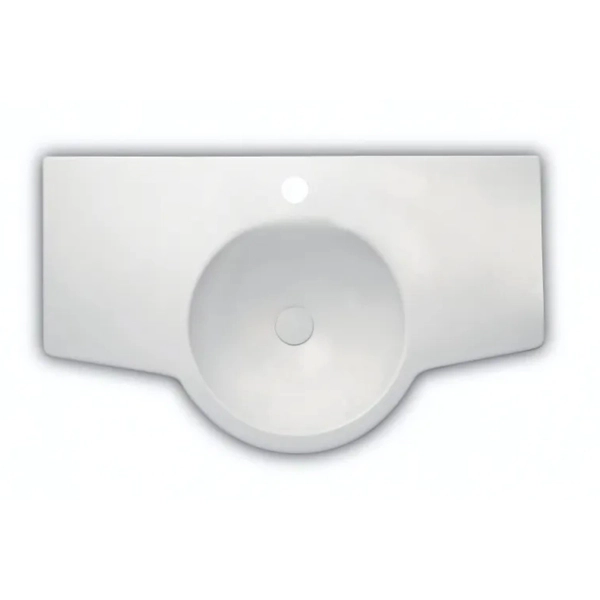 Bacha de lavatorio Ferrum 85 cm marina blanca 1ag MAR-MS-104-BL