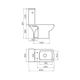 Inodoro Largo Ferrum Trento s/deposito TRE-IN-004-BL bco