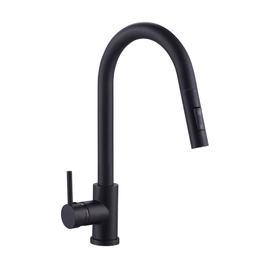 Griferia de cocina monocomando Estalgrif  Top extensible black 2001-B