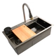 Pileta doble de cocina Uhome Black H7545