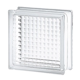 Ladrillo de vidrio Vitroblock Baston cruz fino 19x19 738