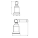 Griferia de bidet Robinet Monocomando 1 agua Bronx plomo
