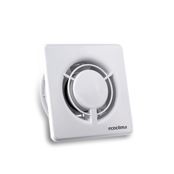 Extractor para baño cuadrado pequeño 10° blanco ECOCLIMA 501