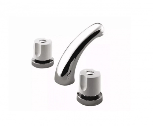 Griferia de Lavatorio Peirano Laza Cromo Blanco 209