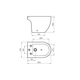 Bidet 3AG Ferrum Fontana verde oliva FON-BI-301-VO