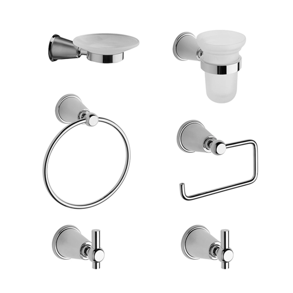 Accesorios de baño FV chess kit de 6 piezas 0179.06/84-CR