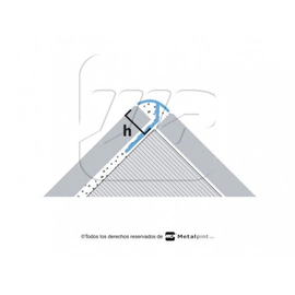Guardacanto Moldumet Pvc marfil 9mm E005
