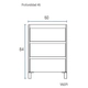 Vanitory Schneider piano 60x46cm con mesada 1AG