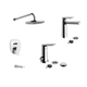 Griferia Baño Completa Fv Aromo Ducha Lavatorio Bidet