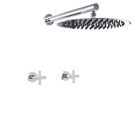 Griferia de ducha Hidromet Flat s/transf cruz cromo 84104CRCR