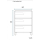 Vanitory Schneider 60 cm Wengue Rivo con mesada