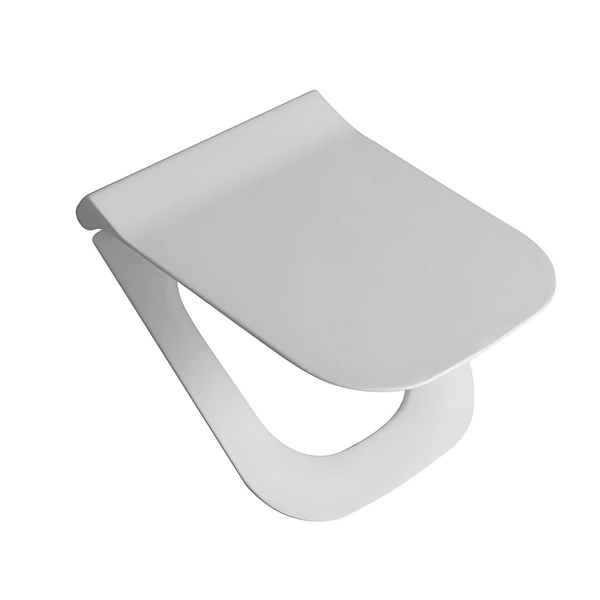 Tapa de inodoro Ferrum temple uf slim cierre suave TEM-TP-001-BL