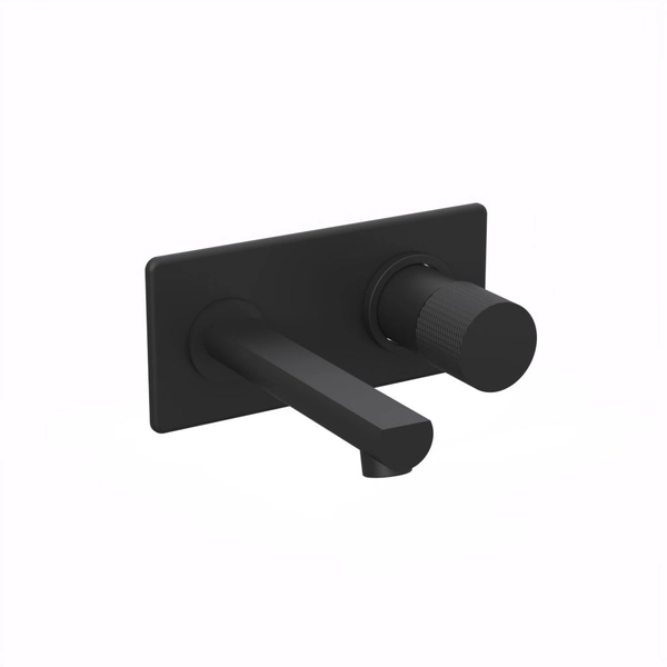 Griferia de lavatorio pared Hidromet Texture black 9880NEGR