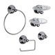 Accesorios de baño FV newport kit de 5 piezas 0179.05/B2-CR