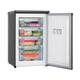 Freezer vertical bajo mesada acero FR55 Vendom