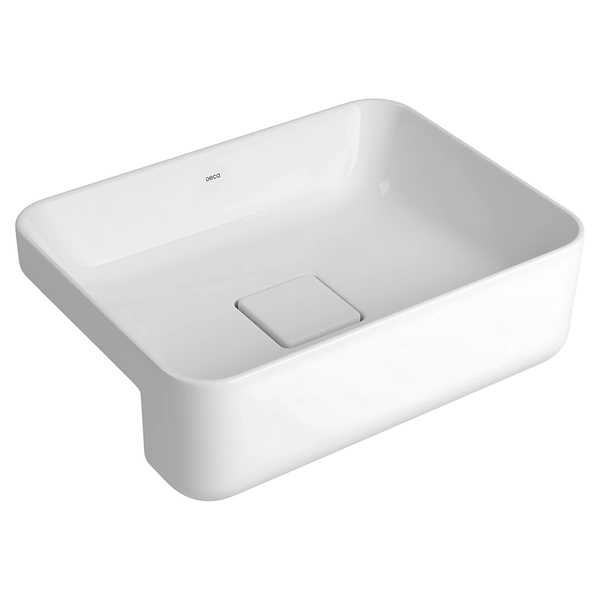 Bacha Deca 40x30x13 semi encastre blanca