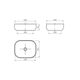 Bacha de baño Ferrum Petra chica rectang 50x40 LK397-MN