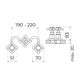 Griferia Estalgrif bidet haaz vintage cromo 350/020-00