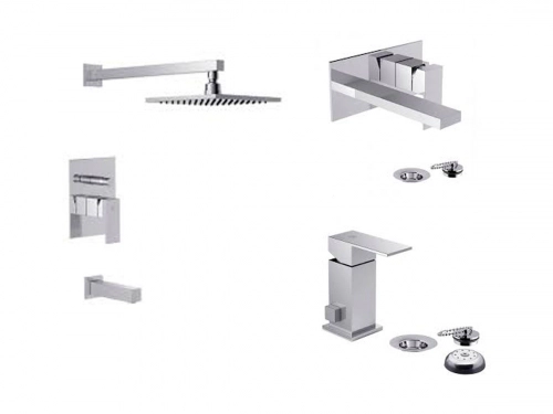 Griferia Baño Fv Dominic Lavatorio Ducha Bidet&