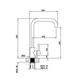 Griferia cocina monocomando Peirano Swift cromo 20-147