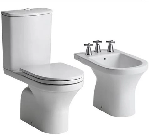 Combo de baño Inodoro, bidet, deposito y tapa - Varese