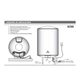 Termotanque Longvie electrico Caloragua 57 lts de colgar CAE60