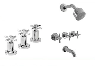 Griferia baño completa Peirano Crown Bidet Ducha C/Transf