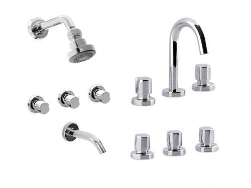 Griferia baño Vasser Galena lavatorio bidet ducha