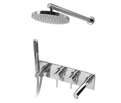 Griferia baño Hidromet 3 Vias Bañera+Duchador Integral One