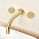 Grifería de lavatorio Peirano gold 62-100G
