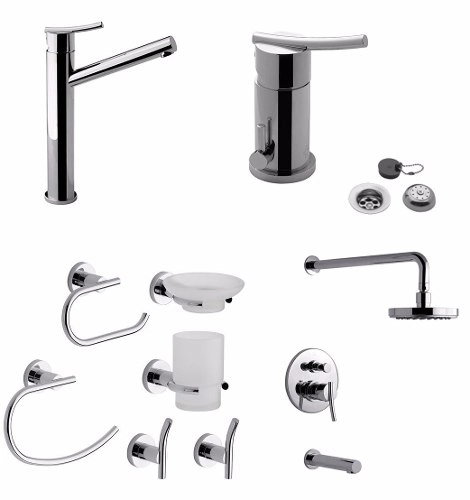 Grifería Fv Libby 39 Monocomando Ducha Lav.alto Bidet+kit