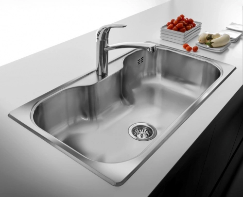 Bacha de cocina simple Johnson Luxor SI85STD