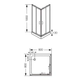 Box Ferrum 80x80 khios vitrofer KHI-BX-016-CR