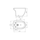 Bidet Ferrum Fontana 3 ag bl