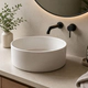 Bacha de baño circular Tundra Kitchen West blanca