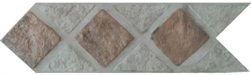 Guarda cementicia Lanik 08x30 Terractota/gris 5947