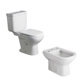Combo de Baño Ferrum Bari Inodoro Tapa Mochila y Bidet 3 Ag