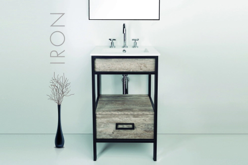 Mueble Campi Iron 50 C/mesada de loza 3ag.