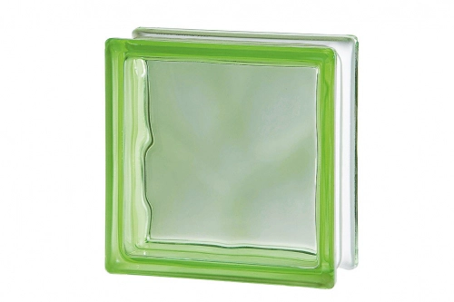 Ladrillo de vidrio Vitroblock Nube verde claro 19x19 50200