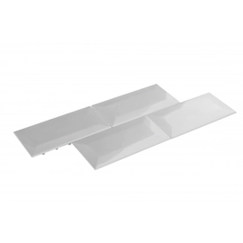 Malla Indra Acero Inox  38X15.5 SUBWAY BISEL BLANCO MATE
