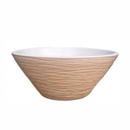 Bacha Artesanal Fango de Apoyo Piedra Marfil 30 cm.